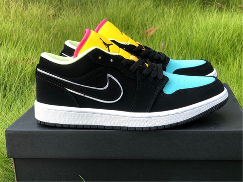 AJ1 low_ double-hook black jade color matching_ number CK3022 013. full code shipment 36--45-1c30de9f
